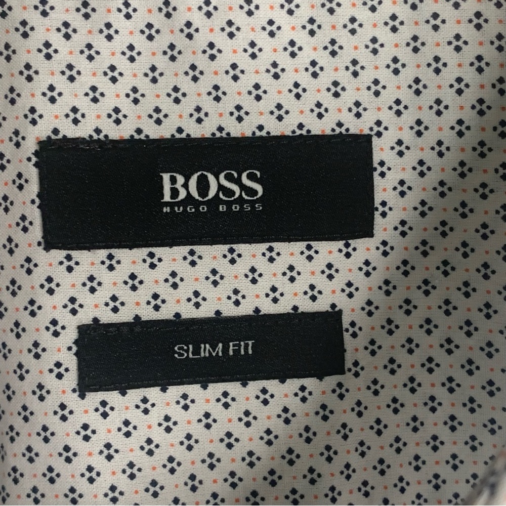 BOSS HUGO BOSS Reed Slim Fit Shirt Modern Essential Short Sleeve Button Down - Picture 2 of 16